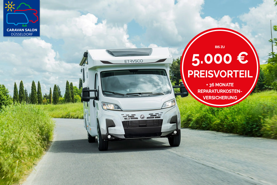 Wolters Reisemobile Angebot Messepaket Caravan Salon Etrusco Fahrzeug