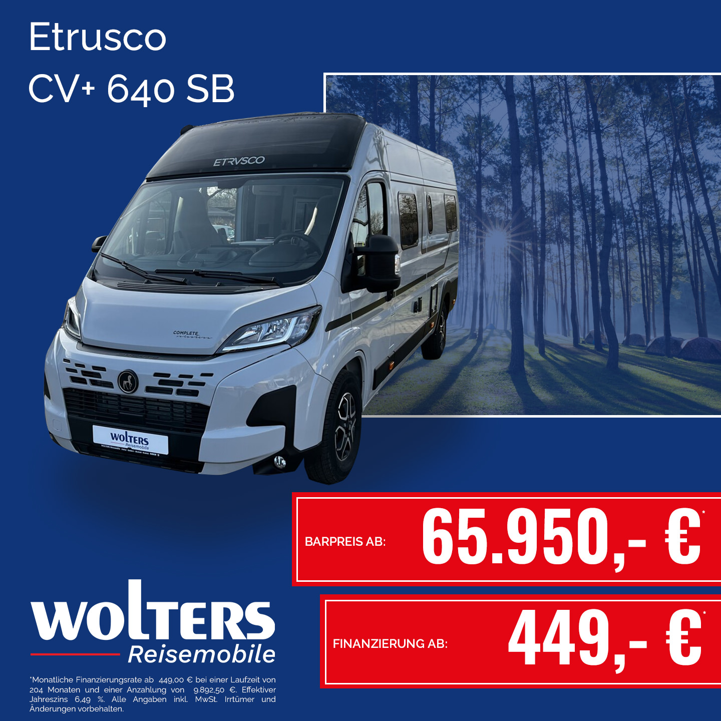 Campervan Etrusco CV+ 640 SB
