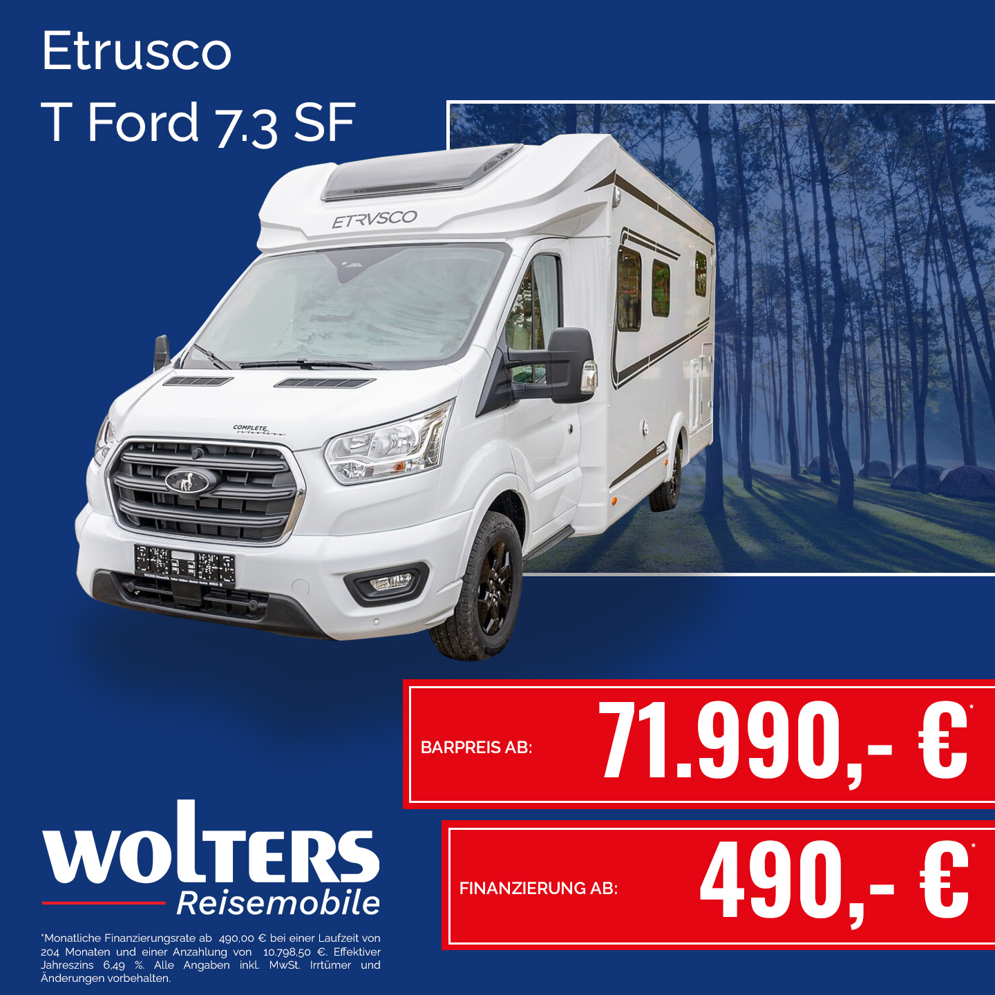 Wohnmobil Etrusco T Ford 7.3 SF