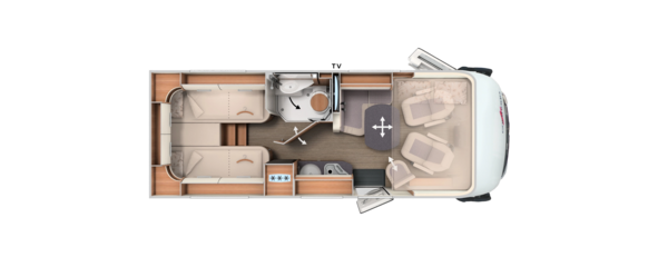 Grundriss C2-tourer I 141 KB-LE comfort 4.2 t Fiat Ducato