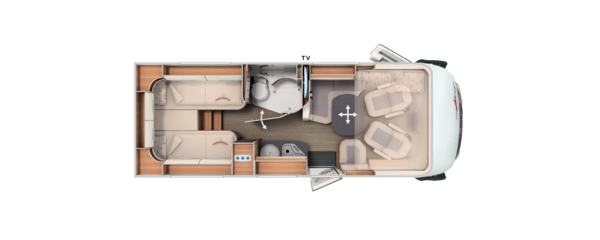 Grundriss C2-tourer I 143 KB-LE lightweight 3.5 t Mercedes-Benz Sprinter