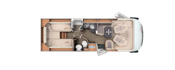 Grundriss C2-tourer I 141 KB-LE lightweight 3.5 t Mercedes-Benz Sprinter