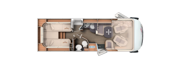 Grundriss C2-tourer I 147 RB-LE K comfort 4.2 t Mercedes-Benz Sprinter