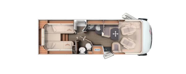 Grundriss C2-tourer I 141 KB-LE lightweight 3.5 t Mercedes-Benz Sprinter