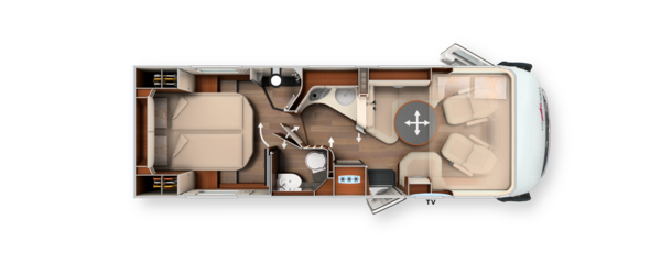 Grundriss chic e-line I 51 QB DA Fiat Ducato