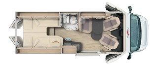 Grundriss Malibu Van compact 600 LE