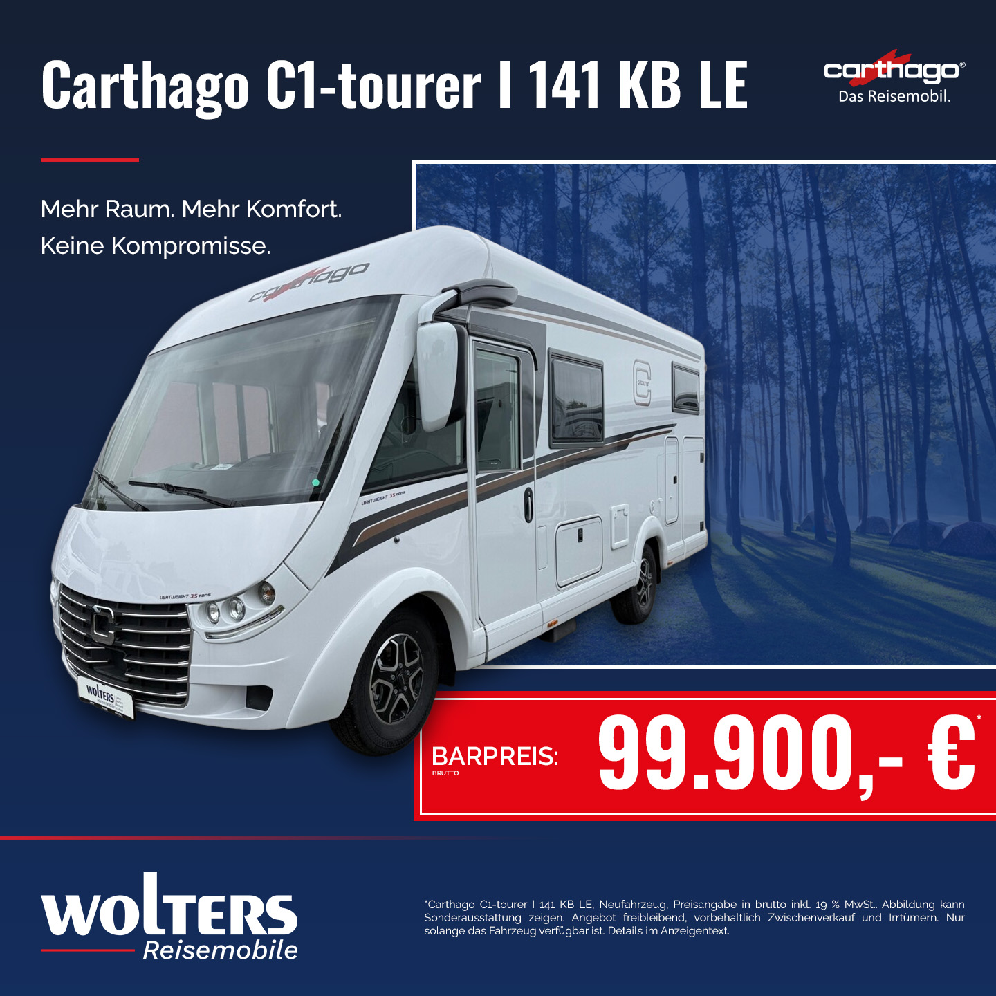 Carthago C1-tourer I 141 KB LE Angebot